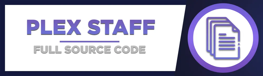 Plex Staff - Full Source Code Banner