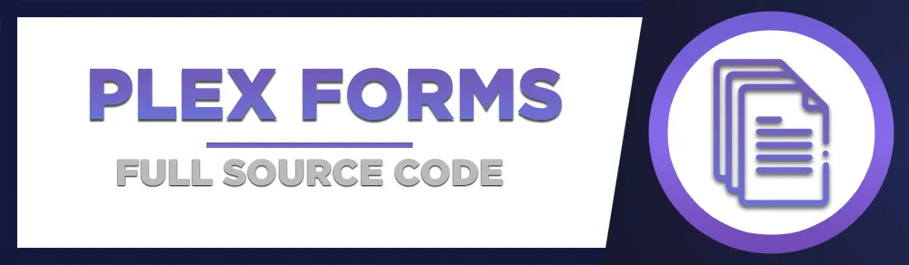 Plex Forms - Full Source Code Banner