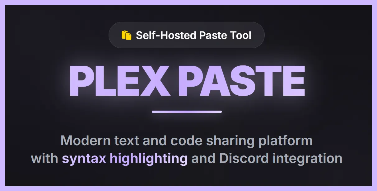Plex Paste Banner